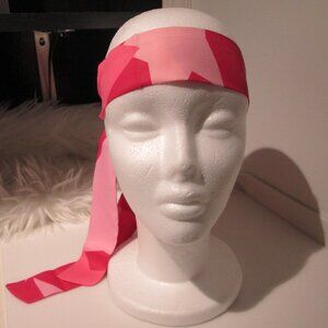 Mugler Angel Nova Headband Signature pink w/logo stretchy